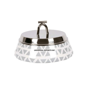 <b>Sticker</b> Finished Metal Hotpot Round Shape Tabletop handmade Casserole Customized Size Luxury metal Food Warmer - Product Image 5