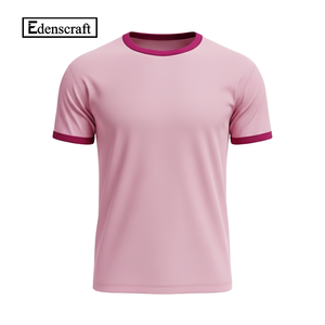 Camisetas de Manga Corta para Hombre, Cuello Redondo, Corte Regular, Color Sólido, Lisas, 100% Algodón, Antiarrugas, Producción Personalizada - Product Image 5