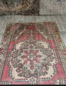 Tapis moderne Oushak bleu 9x12 noué à la main avec motif abstrait coloré style turc personnalisable - Product Image 2