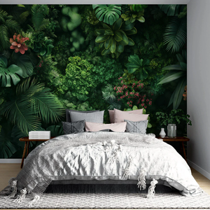 <span class=keywords><strong>Papel</strong></span> <span class=keywords><strong>pintado</strong></span> moderno personalizado de vegetación Tropical pegatinas de pared a prueba de humedad para sala de estar sofá dormitorio pared Hospital - Product Image 2
