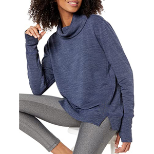 เสื้อสเวตเชิ้ตผ้าฟลีซผู้หญิงคุณภาพพรีเมียม สีสันตามสั่ง สวมใส่สบาย แห้งเร็ว ระบายอากาศได้ดี เป็นมิตรกับสิ่งแวดล้อม เหมาะสำหรับฤดูหนาว มีโลโก้ด้านหน้า - Product Image 3