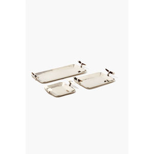 Grand plateau de service à chocolat de forme personnalisée, métal couleur or, idéal pour les desserts et les aliments, plateau de service en métal de luxe abordable - Product Image 5