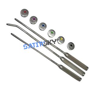 Osteotech – Ensemble d'instruments chirurgicaux orthopédiques avec poignées droites et angulaires et embouts d'essai – Lot de 9 pièces – Qualité supérieure - Product Image 1