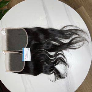 100% Raw Real vietnamita humano Hai Pre suerte 4x4 a 7x7 HD encaje cierre PELUCAS CABELLO crudo Natural extensiones de cabello humano - Product Image 4