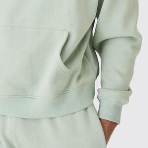 ชุดวอร์มผู้ชายแบบมีฮู้ดสำหรับฤดูหนาว ผ้าฝ้ายคุณภาพสูง 100% เป็นมิตรกับสิ่งแวดล้อม ระบายอากาศได้ดี น้ำหนักเบา สไตล์สตรีทแวร์ - Product Image 4