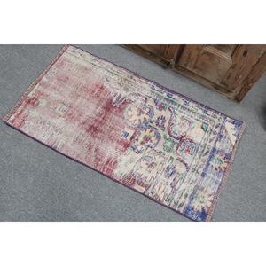 Alfombra de 1.9x3.4 pies, Alfombra Turca Pequeña, Alfombra Persa Roja - Product Image 4