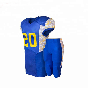 Maillot de football américain élégant grande taille personnalisé, anti-UV, respirant, léger, ensemble uniforme pour adultes, sports de plein air, 100% coton - Product Image 3