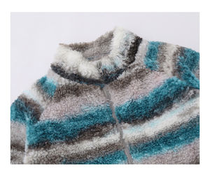 Nouvelle veste polaire Sherpa de qualité supérieure pour hommes Fabricant de vêtements personnalisé logo brodé fermeture éclair complète pour extérieur - Product Image 5