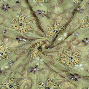 2026 Hot Selling No .1 Quality 5 Yard Net Lace Fabric With Floral Pattern And Embroidery Work For Wedding Ceremonies Wear Fabric - Product Image 3