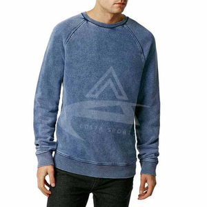 Sudaderas de estilo vintage con lavado ácido unisex, jersey con logotipo personalizado, ropa de calle de moda sólida para invierno, pedidos al por mayor - Product Image 2