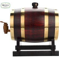 Nouveau tonneau à vin en bois de chêne vintage pour bière, whisky, rhum, porto 10L