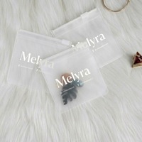 Sac de rangement pour bijoux en EVA givré avec logo personnalisé, fermeture éclair, réutilisable, pour bagues, boucles d'oreilles, colliers