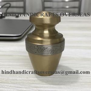 Best Quality Handmade Cremation Urns at Metal Cremation Urn for Human Ashes and Funeral <b>Supplies</b> From India - Product Image 2
