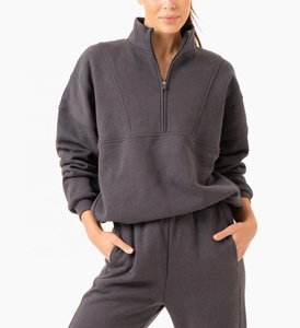 Haute qualité personnalisé coton femme sweats à capuche lettre imprimer sweats à capuche amples mode sweats femmes haut court à capuche 2026 - Product Image 1