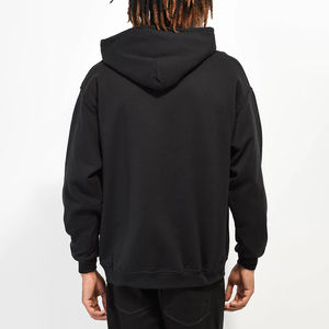 Pull à capuche thermique 100% coton de haute qualité, vêtements de rue personnalisés, sweat à capuche surdimensionné d'hiver avec strass pour hommes de grande taille OEM - Product Image 5