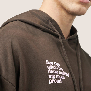 เสื้อฮู้ดสีทึบของผู้ชายผ้าคอตตอน100% มีกระเป๋าพิมพ์ลายดิจิทัลสำหรับฤดูหนาว - Product Image 4
