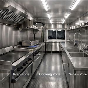 Remorque mobile pour bar à fruits de mer et huîtres avec grand espace de stockage réfrigéré pour les marchés fermiers du week-end et les événements côtiers - Product Image 6