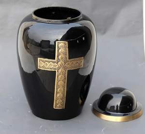 Adult Cremation Urns for Male/Female Funeral Urn for Human Ashes Decorative Urns for Ashes <b>Large</b> <b>Keepsake</b> <b>Box</b> (Cross Design) - Product Image 6