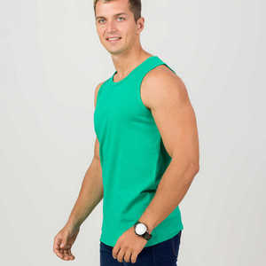 Wholesale 100% Cotton Muscle Fit <b>Tank</b> <b>Top</b> <b>for</b> <b>Men</b> High Quality Button Casual Workout <b>Top</b> with Custom Logo - Product Image 4