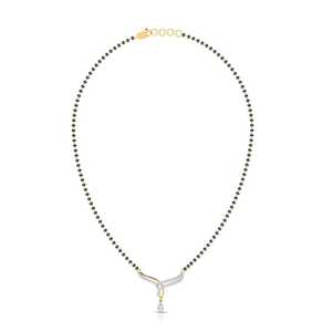 Style traditionnel indien plaqué or 24K amoureux forme diamant Designer pendentif Mangalsutra ventre chaîne femmes mariage cadeau de mariée - Product Image 5