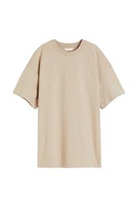 เสื้อยืดคอกลมคอกลมสีพื้นทำจากผ้าฝ้าย100% สำหรับผู้หญิงเสื้อยืดคอกลมสำหรับฤดูร้อนสั่งตัดสีอ่อนเบจสำหรับผู้หญิง - Product Image 4