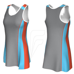 Maillot de netball personnalisable de haute qualité en stock avec design unique, 100 % polyester, respirant et à séchage rapide - Product Image 1
