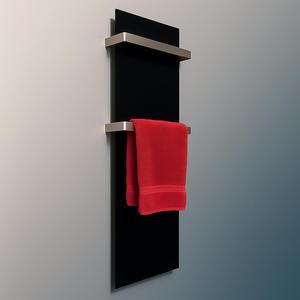 Elegante Calentador de Baño de Vidrio de 450W con Elemento Calefactor de Fibra de Carbono, Montaje Empotrado en Pared, Protección contra Sobrecalentamiento, IP65, Rieles Ajustables - Product Image 1