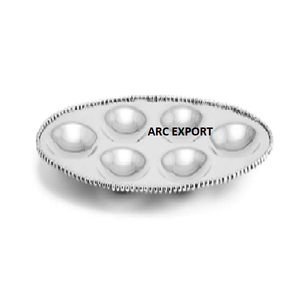 Latest Design Tableware Food <b>Tray</b> Highest Quality <b>Mirror</b> Polished <b>Tray</b> <b>With</b> One Side White Flower Design <b>Tray</b> in Cheapest Price - Product Image 4