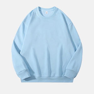 Sudadera de cuello redondo personalizada para hombre, sudaderas con capucha de moda de Color sólido de manga larga de gran tamaño, 320G, para la temporada de otoño - Product Image 1