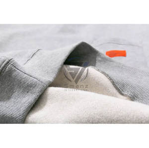 Sweat-shirt unisexe à manches longues en molleton biologique 100% coton respirant style hip-hop - Product Image 4