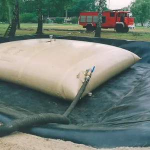 Ağır esnek yastık 9000L katlanabilir yakıt depolama tankı acil yakıt dizel yağı mesane