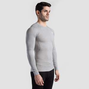 GA 2.0 Compression <b>Long</b> <b>Sleeves</b> for Men Silver Grey <b>Undershirts</b> - Product Image 3