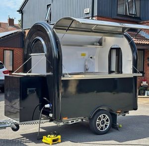 NUEVO Remolque Móvil de Alimentos de Aluminio 8.5x16 para Pizza con Asador Interior, Fregadero de 3 Compartimentos, Estación para Dulces y Papas Fritas, Garantía de 3 Años, Resistente a la Corrosión - Product Image 2