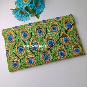 Bolso de Mano / Cartera de Diseño Hecho a Mano para Mujer, de Lujo, Moderno, para Fiesta, Boda, Banquete, con Lentejuelas Brillantes, Bordado y Cuentas - Product Image 2