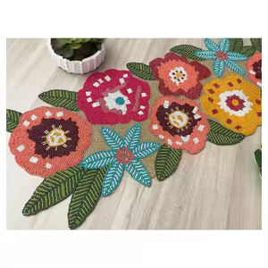 Chemin de table perlé le plus précieux Chemins de table perlés brodés décoratifs au prix abordable - Product Image 1