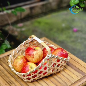 PANIER CADEAU EN BAMBOU de qualité supérieure multi-usage, durable et parfait pour les mariages, les cadeaux d'entreprise ou le panier de rangement pour la décoration intérieure - Product Image 3