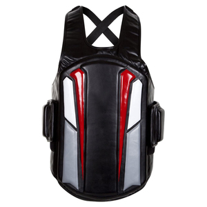 Protection corporelle de boxe en cuir PU personnalisée, vente chaude 2025, prix de gros, équipement sportif d'arts martiaux, protège-poitrine - Product Image 1