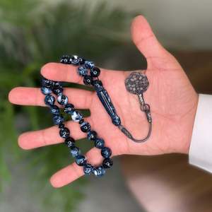 ใหม่เทอร์ควอยซ์เรซิ่น tasbih 33ลูกปัดศาสนามุสลิมสวดมนต์ภาวนาเครื่องประดับอินเดีย - Product Image 6