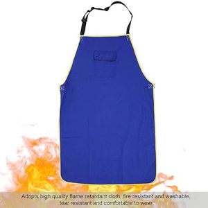 Delantal de soldador con logotipo personalizado, delantal de trabajo de cuero para soldadura de barbacoa industrial para adultos resistente al calor profesional con bolsillos para herramientas - Product Image 2