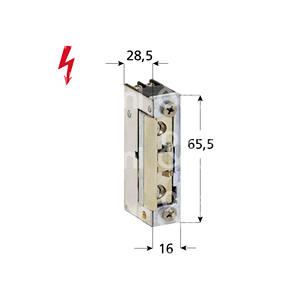 ELECTRIC STRIKE Omnia Radial Slide Series Corps et verrouillage en métal anti-corrosion, résistance symétrique-réversible - Product Image 1