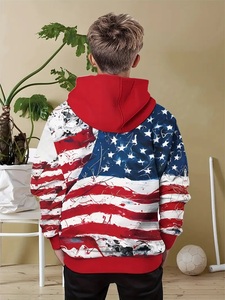 เสื้อฮู้ดลำลองแบบสวมหัวของผู้ชายเสื้อฮู้ดผ้าคอตตอนฟลีซ3D สไตล์อเมริกัน XS ปรับแต่งได้มีซับลิเมชันฤดูหนาว - Product Image 6