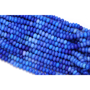 Hermosas Cuentas Redondas Lisas de Ópalo Azul Oscuro de 16 Pulgadas, Cuentas de Piedras Preciosas Lisas con Degradado Azul de 6-9 mm, Cuentas de Ópalo de Calidad AAA - Product Image 6