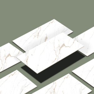 Baldosas de porcelana vitrificada respetuosas con el medio ambiente a prueba de agua 100%, 600X1200mm, garantía moderna de más de 5 años hecha en la India para uso Personal - Product Image 1