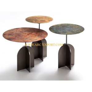 Tables basses d'angle en laiton pur couleur or Design attrayant Tables gigognes de salle à manger décoratives fantaisie au meilleur prix - Product Image 6