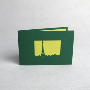 Torre Eiffel Pop-Up Tarjeta de felicitación Papel tallado Edificio Recuerdo para cumpleaños o Año Nuevo Dulce regalo de cumpleaños - Product Image 3