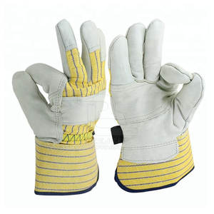 Gants de travail de sécurité industrielle en cuir respirant de qualité supérieure - Product Image 3