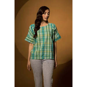 Tunique en tricot teint en fil pour femme KJ-43021 - Product Image 4