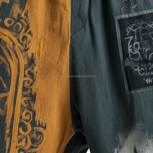 Pantalones Harem con Estampado Gráfico de Calavera Personalizado, Pantalones Holgados de Estilo Hip Hop para Hombre - Product Image 3