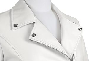 Chaqueta de cuero genuino para mujer Logotipo personalizado de alta calidad Chaquetas de cuero para damas al aire libre Superventas al por mayor - Product Image 3