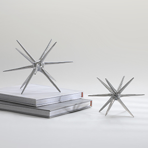 Cubo 4D de Metal para decoración del hogar, accesorios decorativos modernos de lujo, Color negro con personalización disponible - Product Image 4